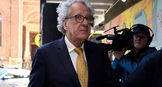A file photo of Hollywood star Geoffrey Rush