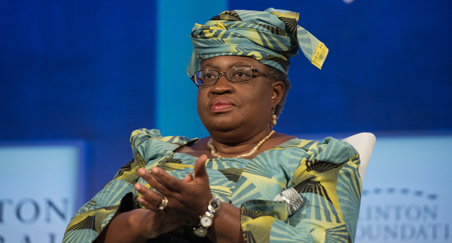 In this file photo taken on September 19, 2016 former Finance Minster of Nigeria Ngozi Okonjo-Iweala looks on during the Opening Plenary Session: "Partnering for Global Prosperity," at the Clinton Global Initiative in New York. Bryan R. Smith / AFP