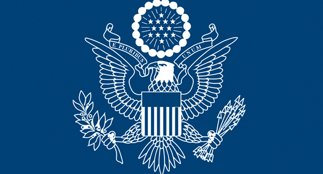 Insignia of the US Mission in Nigeria as published on August 7, 2020.
