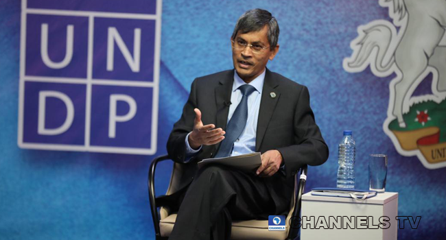 Amarakoon Bandra Senior Economics Advisor, UNDP was one of the panelists at a UNDP SDG dialogue in Nigeria on November 26, 2020. Sodiq Adelakun/Channels TV