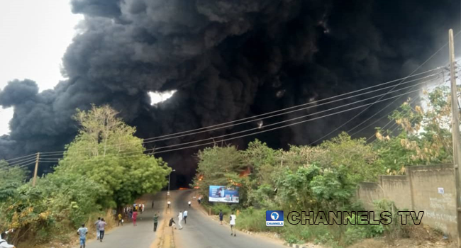 A fuel tanker exploded in Abeokuta on January 19, 2020.