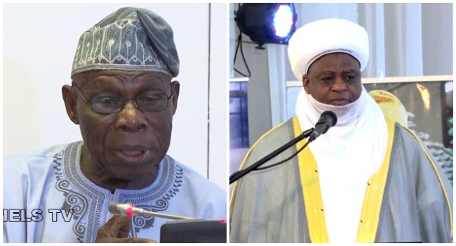 A photo combination of former President Olusegun Obasanjo and the Sultan of Sokoto Alhaji Muhammad Sa’ad Abubakar III
