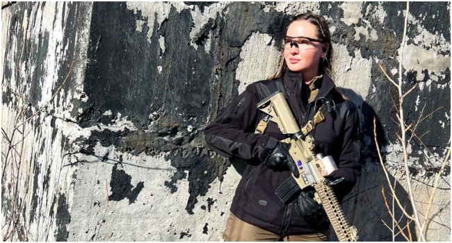 Anastasia Lenna has joined the defence of her nation, Ukraine