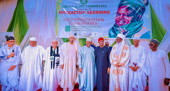 PDP candidate Atiku Abubakar met with Northern leaders in Kaduna on October 15, 2022.