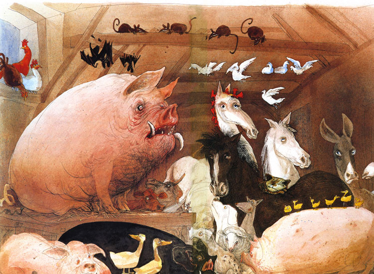 Art Review: Nick Monu brings Nigerian adaptation to Orwell's “Animal Farm” – Channels Television Art Review: Nick Monu brings Nigerian adaptation to Orwell's “Animal Farm” – Channels Television