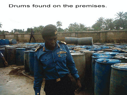 1,000 drums of crude oil destroyed by Navy in Bakassi
