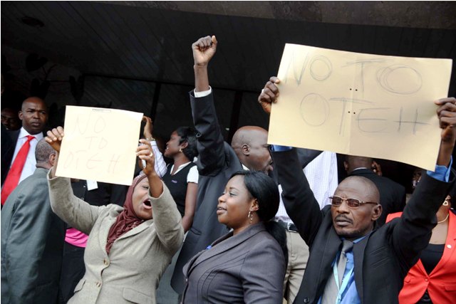 SEC workers stage another protest; insist Oteh must go