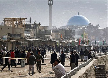 12 killed in suicide blasts near U.S. base in Afghanistan