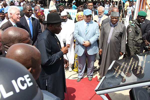 Jonathan Commends Lagos Government at Eko Atlantic City Opening