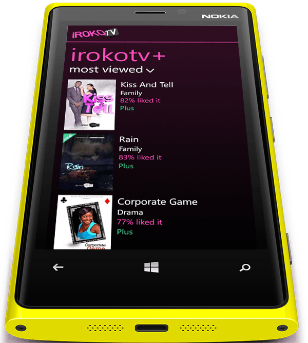 iROKOtv To Launch Nollywood Mobile App On Nokia Lumia
