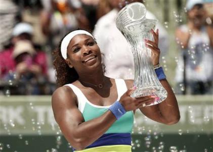 Serena Sinks Sharapova For Record Sixth Miami Title