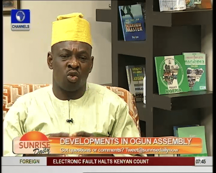 Lack Of Due Process Caused Fracas In Ogun Assembly – Lawmaker