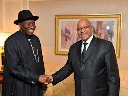 Jonathan Hosts Zuma In Abuja