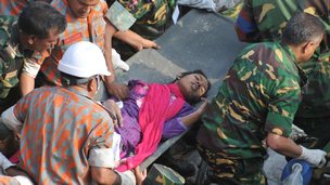 Woman Rescued After 17 Days Trapped In Rubble Of Bangladesh Factory