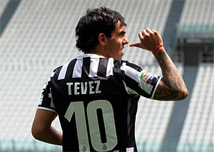 tevez jersey number