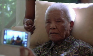 Ex Wife Winnie And Granddaughters Visit Mandela
