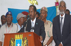 President Mohamud Unhappy Over Kismayu Gun Battles