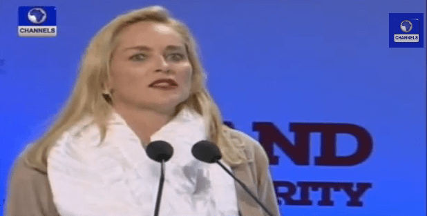 Hollywood Actress Sharon Stone Receives Peace Summit Award