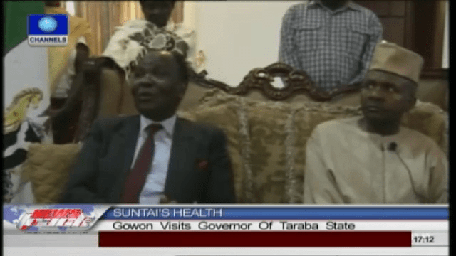 Gowon Visits Suntai, Prays For Quick Recovery, State’s Harmony