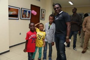 Steve Babaeko and his children