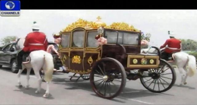 President Goodluck Jonathan’s Daughter In Grand White Wedding