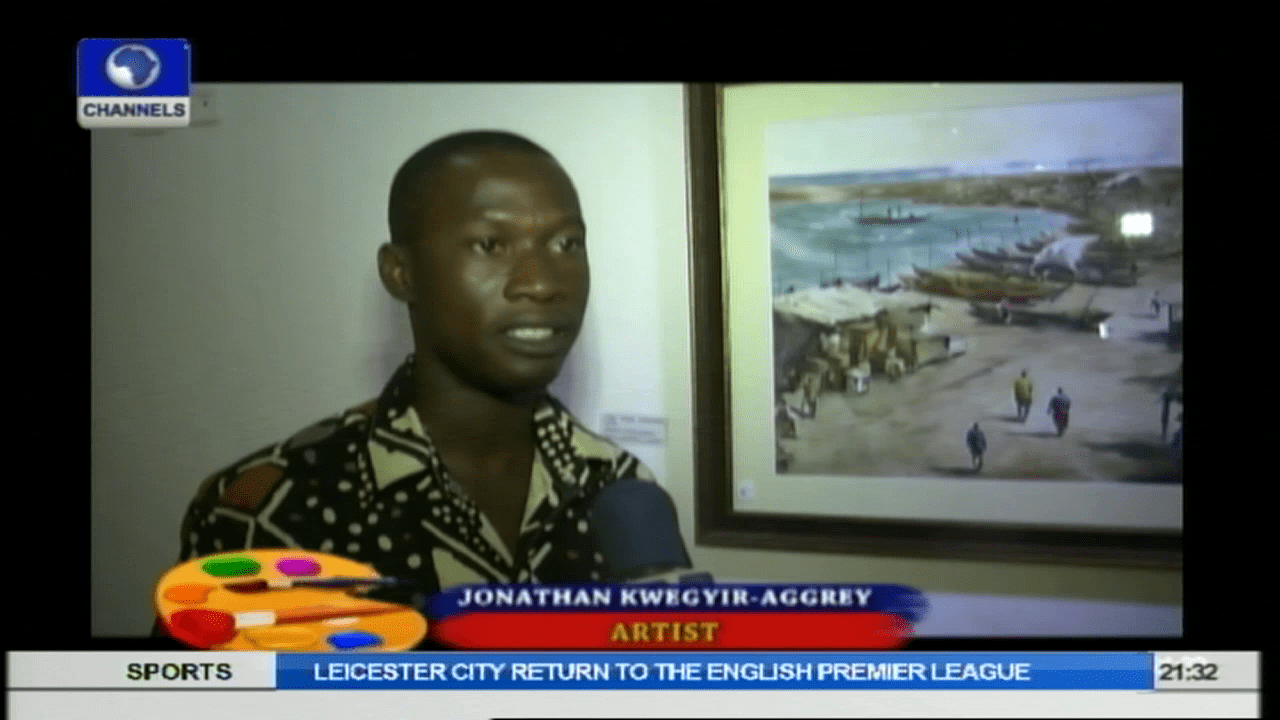 Art House: Aggrey Dazzles Crowd With Water Colour Paintings