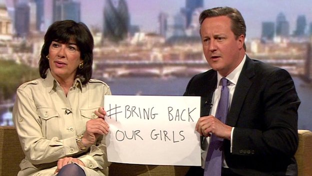 Cameron Joins #BringBackOurGirls Campaign