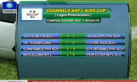 Channels Kids Cup: Four Teams Progress To Next Round