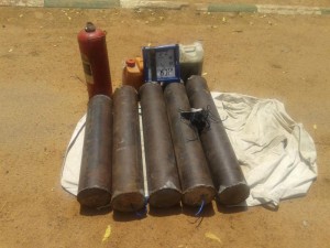 explosives of a bomber in Damaturu