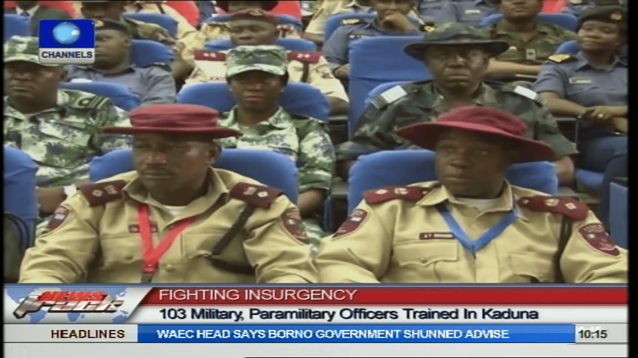 103 Military, Paramilitary Trained On Counter Insurgency Operations