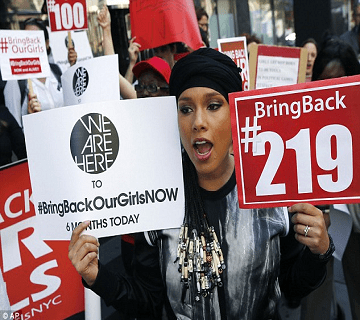 Alicia Keys Leads #BringBackOurGirls Protest In New York City