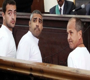 Mohamed Fahmy, Baher Mohamed, Peter Greste
