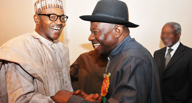 President Buhari Greets Goodluck Jonathan At 61