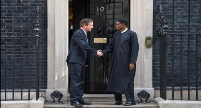 Buhari Holds Talks With Cameron In London