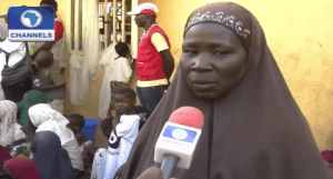 rescued woman