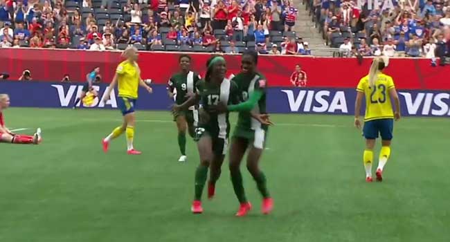 Women’s World Cup: Nigeria’s Falcons Force Sweden To A 3-3 Draw