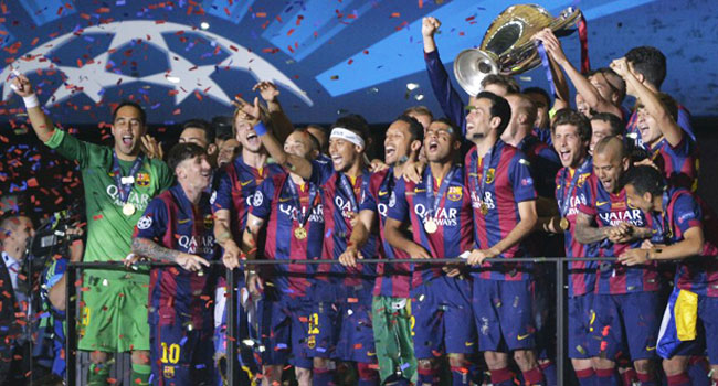 5 Champions Leagues won by Barça