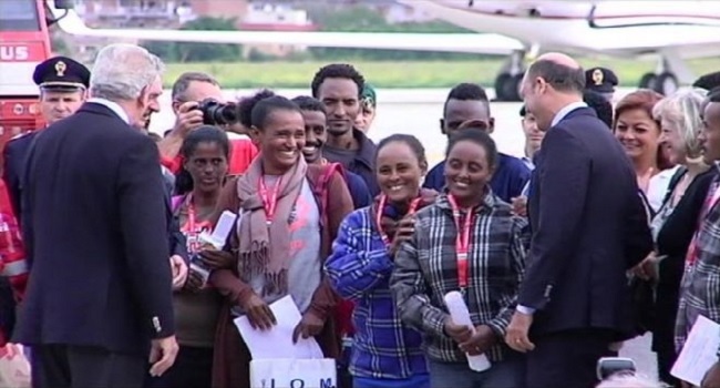 20 Eritreans Fly To Sweden Under EU Resettlement Plan