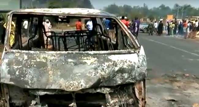 Ondo Residents Protest Road Accident