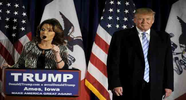 Palin Backs Trump In Presidential Bid