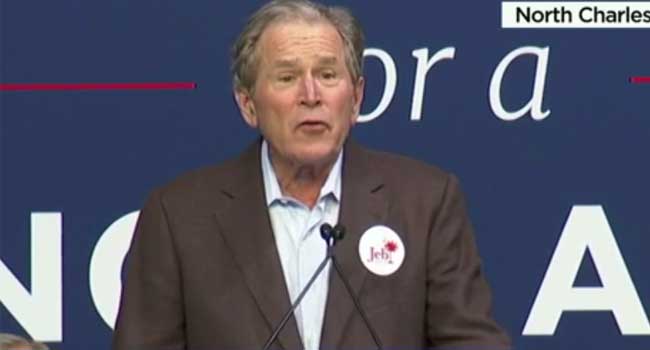 US Election: George W Bush Campaigns For Brother Jeb