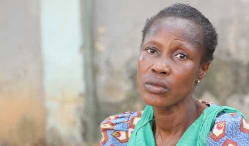 Homeless Hypertensive Lady In Alausa, Ikeja