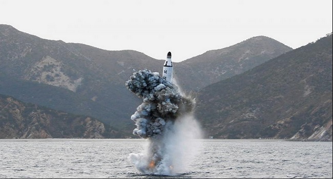 North Korea ‘Tests Submarine-Launched Ballistic Missile