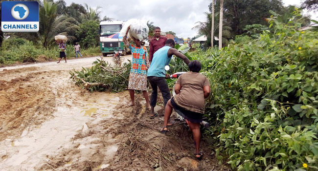 Bad Road In Mkpat Enin, Akwa Ibom