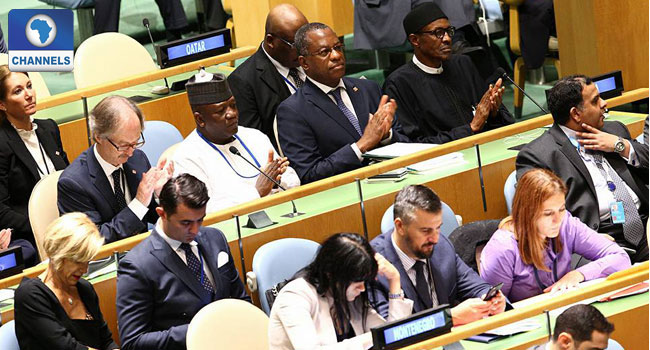 President Buhari, UN Plenary, Refugees, Migrants
