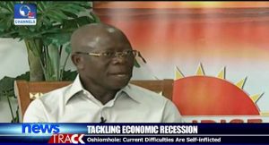  Economic Recession, Nigerians, Change, Consumption Pattern, Oshiomole