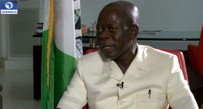 ‘If The President Condones Disrespect, I Will Not,’ Oshiomhole Threatens To Suspend Minister