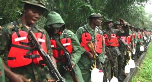 Nigerian army in Niger delta region 