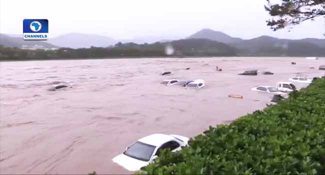 5 missing, typhoon chaba, south-korea, japan,