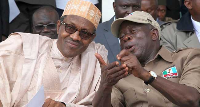 Buhari, Oshiomhole Meet Amid FG Appointment Speculations